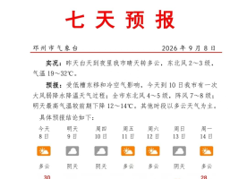 邓州大风降温马上到！秋裤备好没？